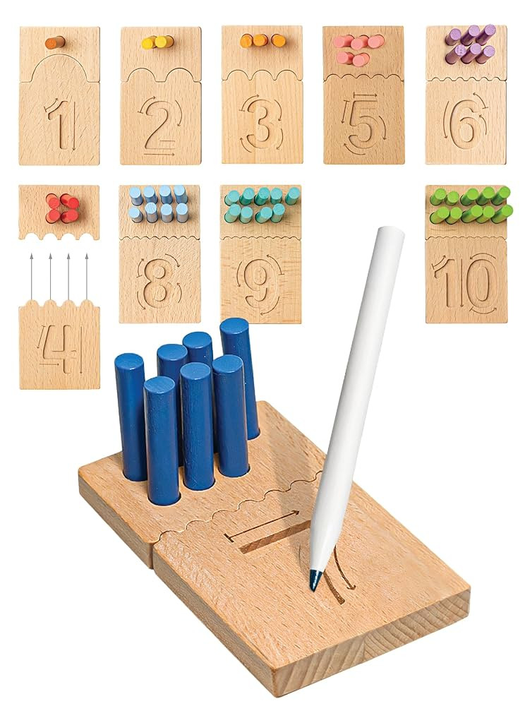 Bimi Boo Tableros de clavijas de conteo y seguimiento de números para niños, juego de juguetes ... | Amazon (US)