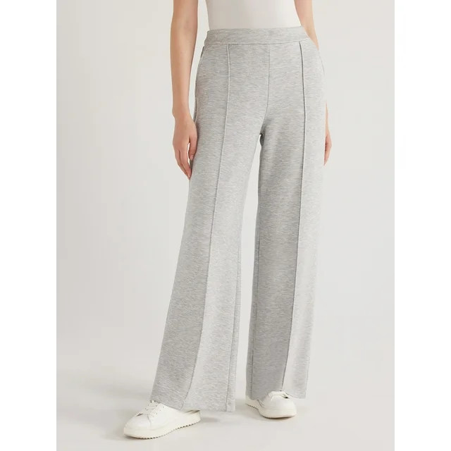 Scoop Women’s and Women’s Plus Scubaknit Seamed Sweatpants, Sizes XS-4X | Walmart (US)