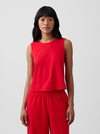 Crewneck Shell Tank Top | Gap Factory