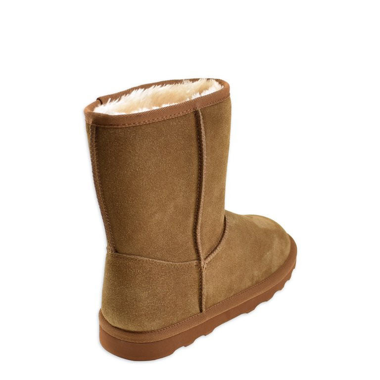Time and Tru Women's Genuine Suede Boot - Walmart.com | Walmart (US)