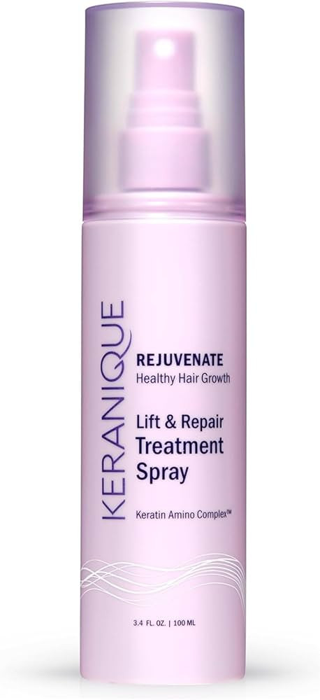 Keranique Hair Thickening Spray for Instant Volume, Texture & Lift for Fine Hair - Heat Damage Pr... | Amazon (US)