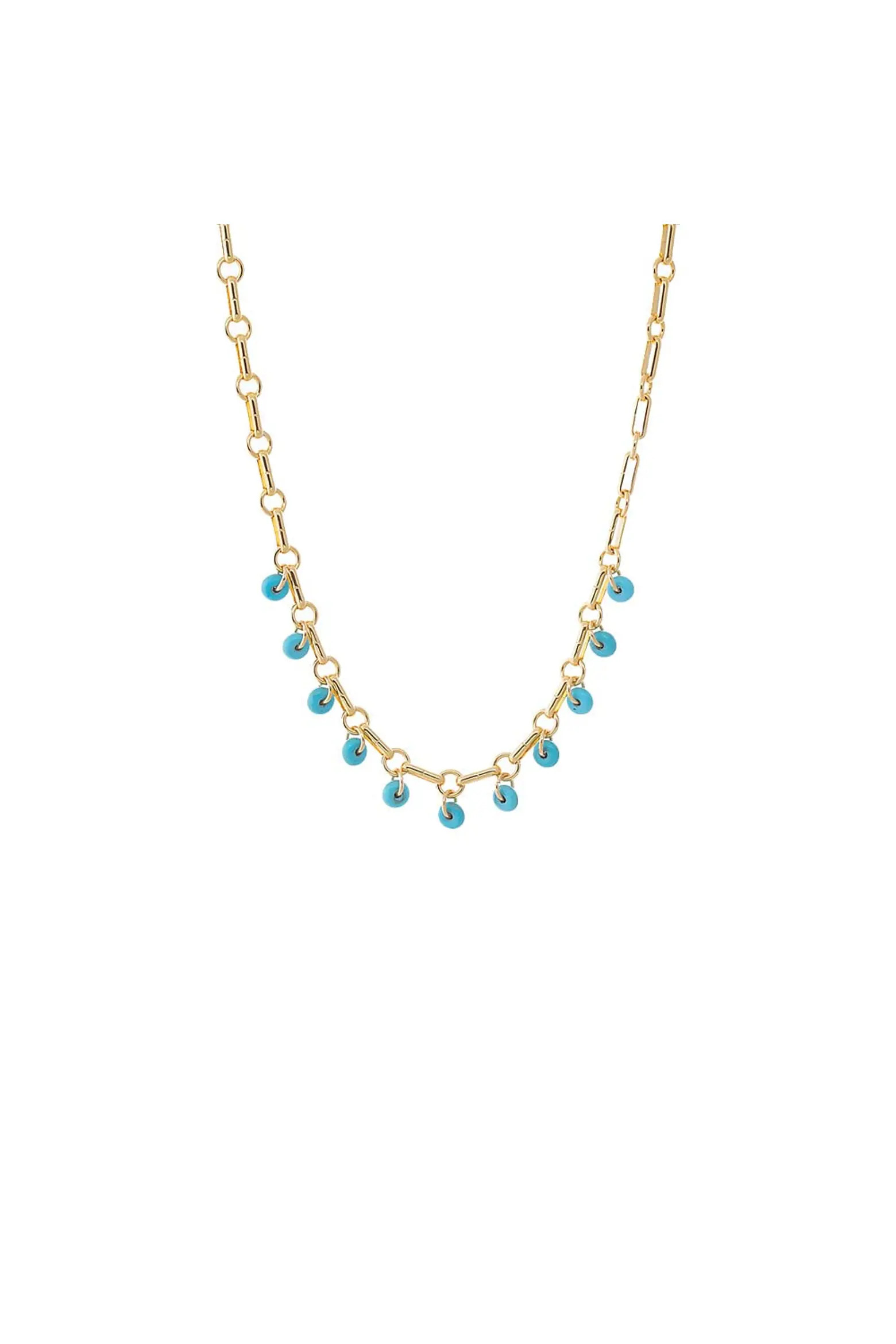 Turquoise Bead Dangle Link Necklace (Women) | Nordstrom | Nordstrom