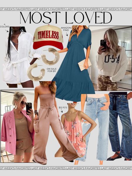This week’s most loved items by you guys!🤍 Earrings are on sale for under $12 at checkout!

Summer dress. Trucker hat. Fourth of July outfit. Jeans. Travel outfit. Work outfit. 

#LTKStyleTip #LTKFindsUnder100 #LTKFindsUnder50