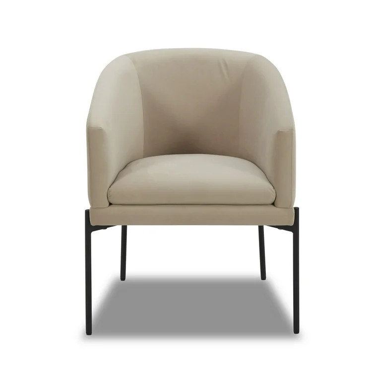 Better Homes & Gardens Wyatt Velvet Dining Chairs, Beige, 2 Pack | Walmart (US)