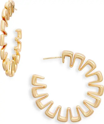 Alma Geometric Hoop Earrings | Nordstrom