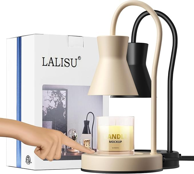 Candle Warmer Lamp with 2 Bulbs Compatible with Jar Vintage Electric Touch Control Dimmable Candl... | Amazon (US)