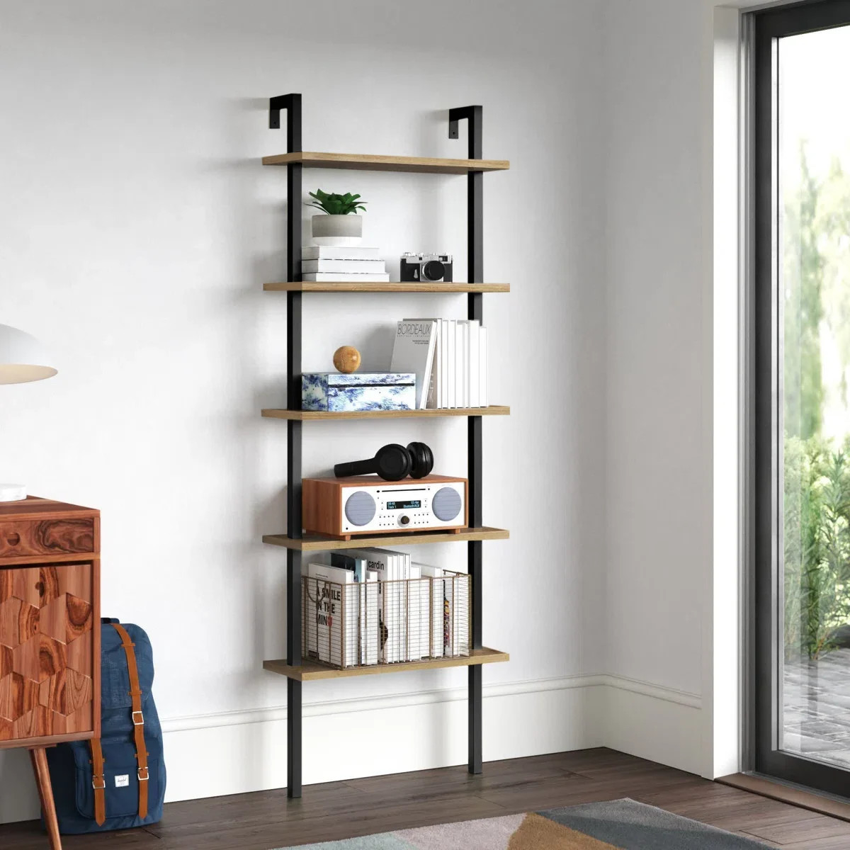 Mercury Row® Rother 68.5" H x 23.6" W Metal Ladder Bookcase & Reviews | Wayfair | Wayfair North America