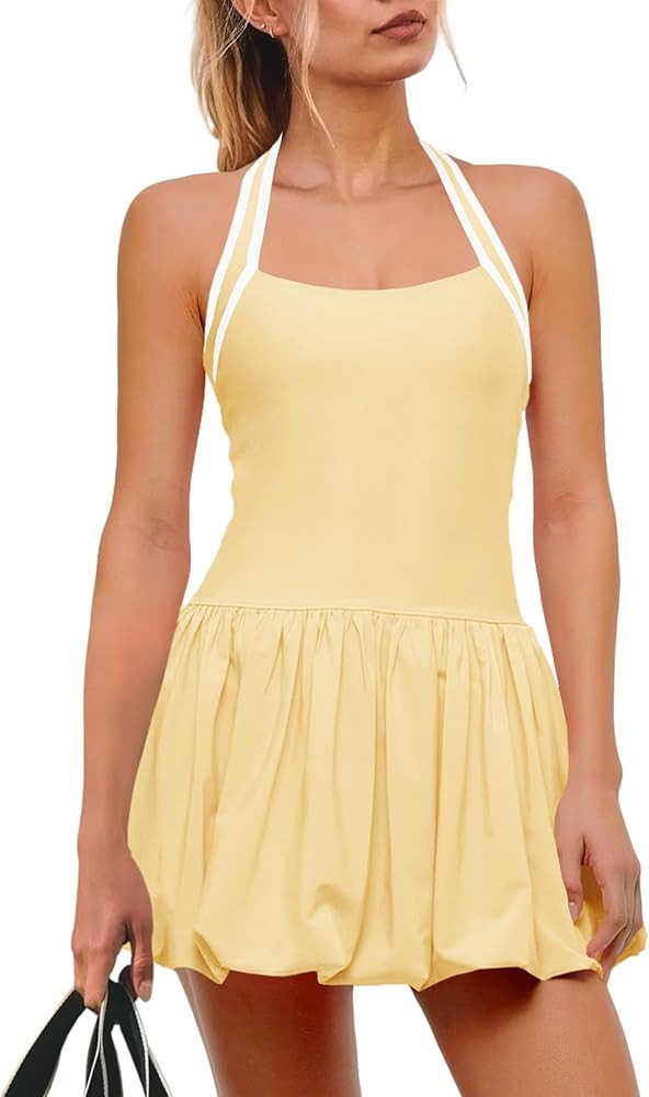 SENSERISE Womens Tennis Dress Built in Bra and Shorts Athletic Dress Golf Outfits Workout One Pie... | Amazon (US)