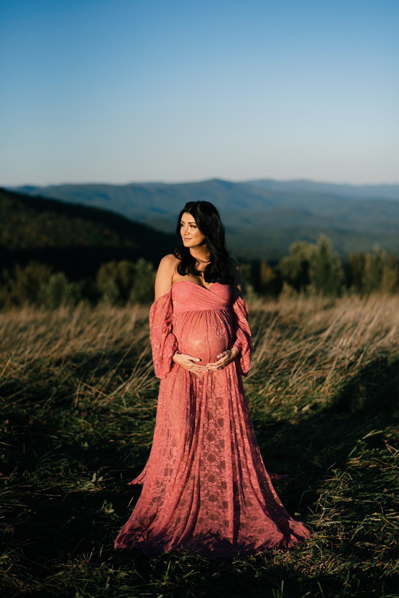 Lace Off Shoulder Skirt Maternity Dress. Pregnancy Maxi Gown for Photoshoot. Lace maternity dress.

#LTKstyletip #LTKunder100 #LTKbump