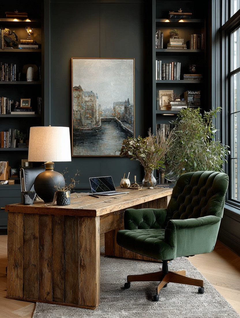 Still working at a desk that feels like… just a desk?

That’s exactly what’s outdated.

Today’s offices aren’t just functional—they’re felt.

Start with a natural wood desk. It instantly brings grounding energy into your space, making long hours feel calmer, more focused, more intentional.

Then elevate it—
with a rich emerald velvet chair that adds depth, comfort, and quiet luxury.

And don’t underestimate this detail: a real table lamp.
Not overhead lighting. Not harsh brightness.
A warm, sculptural lamp that creates mood, softness, and that designer, mid-century feel.

We’ve curated natural wood desks, emerald chairs, and statement table lamps in multiple sizes and styles—so you can create this look whether it’s a full office or just a corner in your home.

Because if you’re spending hours at your desk…
it should inspire you, not drain you.

#homeoffice #officedecor #workspaceinspo #interiordesign 

 #LTKHome