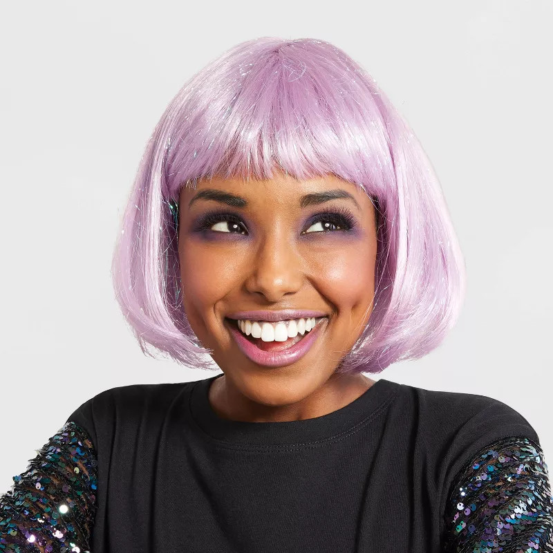 Adult Lavender Shimmer Bob Halloween Costume Wig - Hyde & EEK! Boutique™ | Target