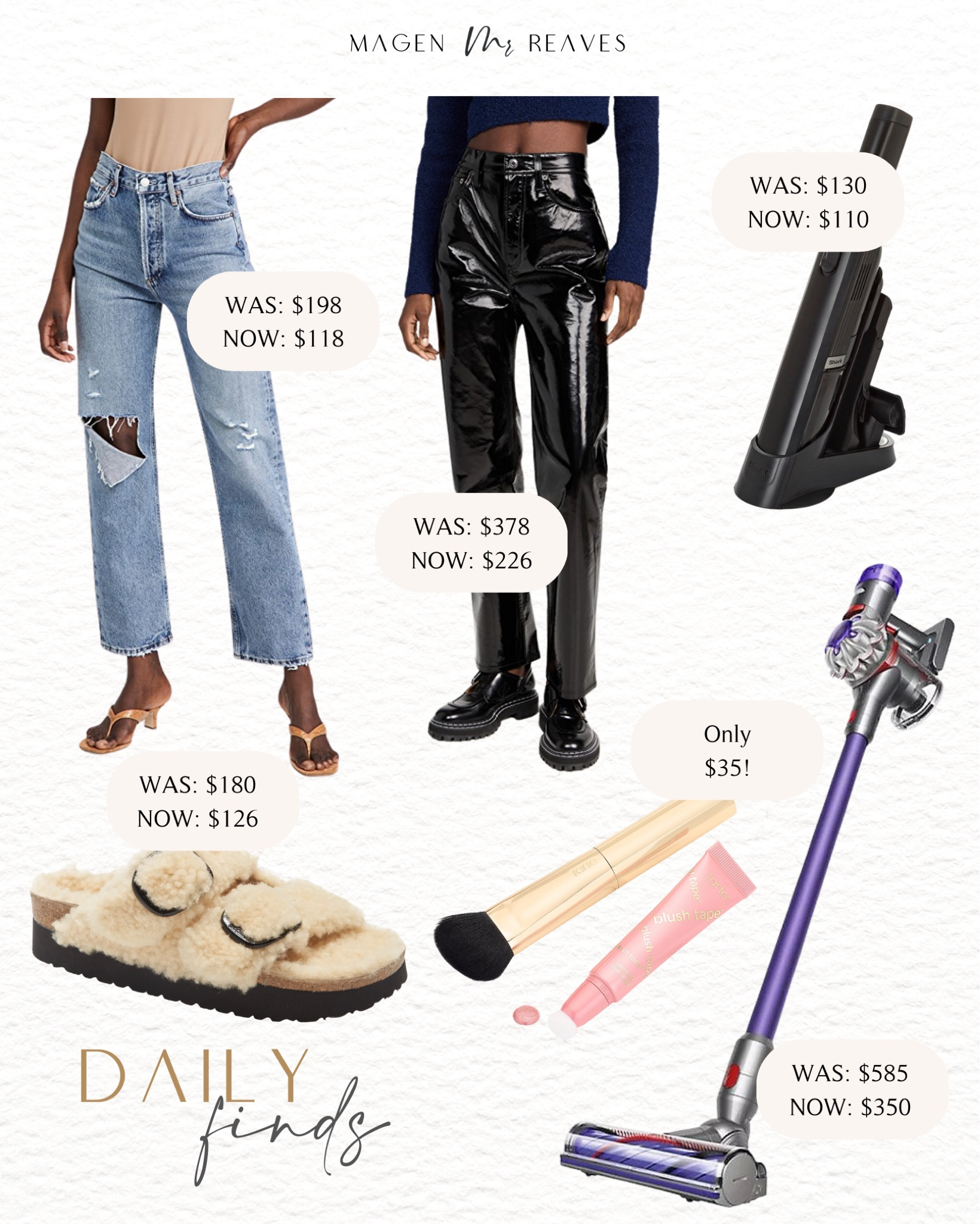Daily finds - must have finds - beauty finds - home on sale - agolde denim on sale - vacuum cleaner on sale 

#LTKshoecrush #LTKhome #LTKsalealert