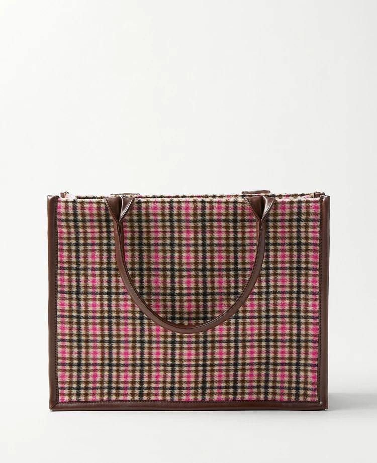 Plaid Tote Bag | Ann Taylor (US)