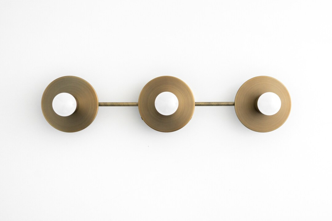 Antique Brass Vanity - Aged Brass Light - Light Fixture - Bathroom Vanity - Wall Light - Model No... | Etsy (US)