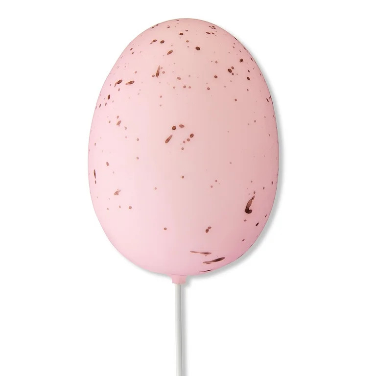 Speckled Egg Decorative Pick, Pink, 10", Easter by Way To Celebrate | Walmart (US)
