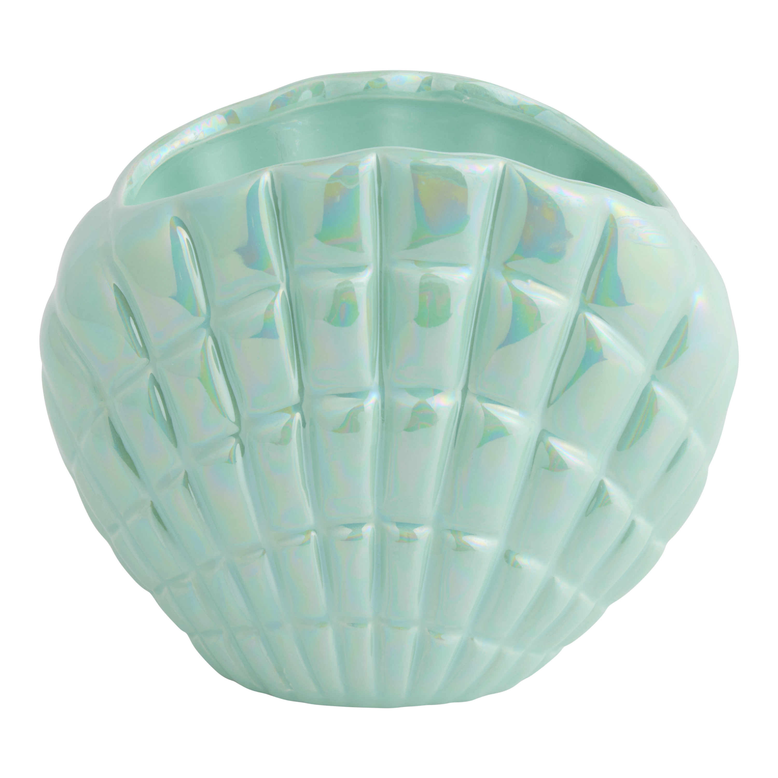 Green Ceramic Clamshell Sea Salt Sands Scented Candle | World Market