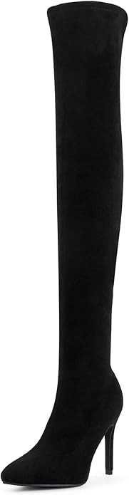 Shoe'N Tale Women Over The Knee High Stretchy Leather Thigh High Snow Boots | Amazon (US)