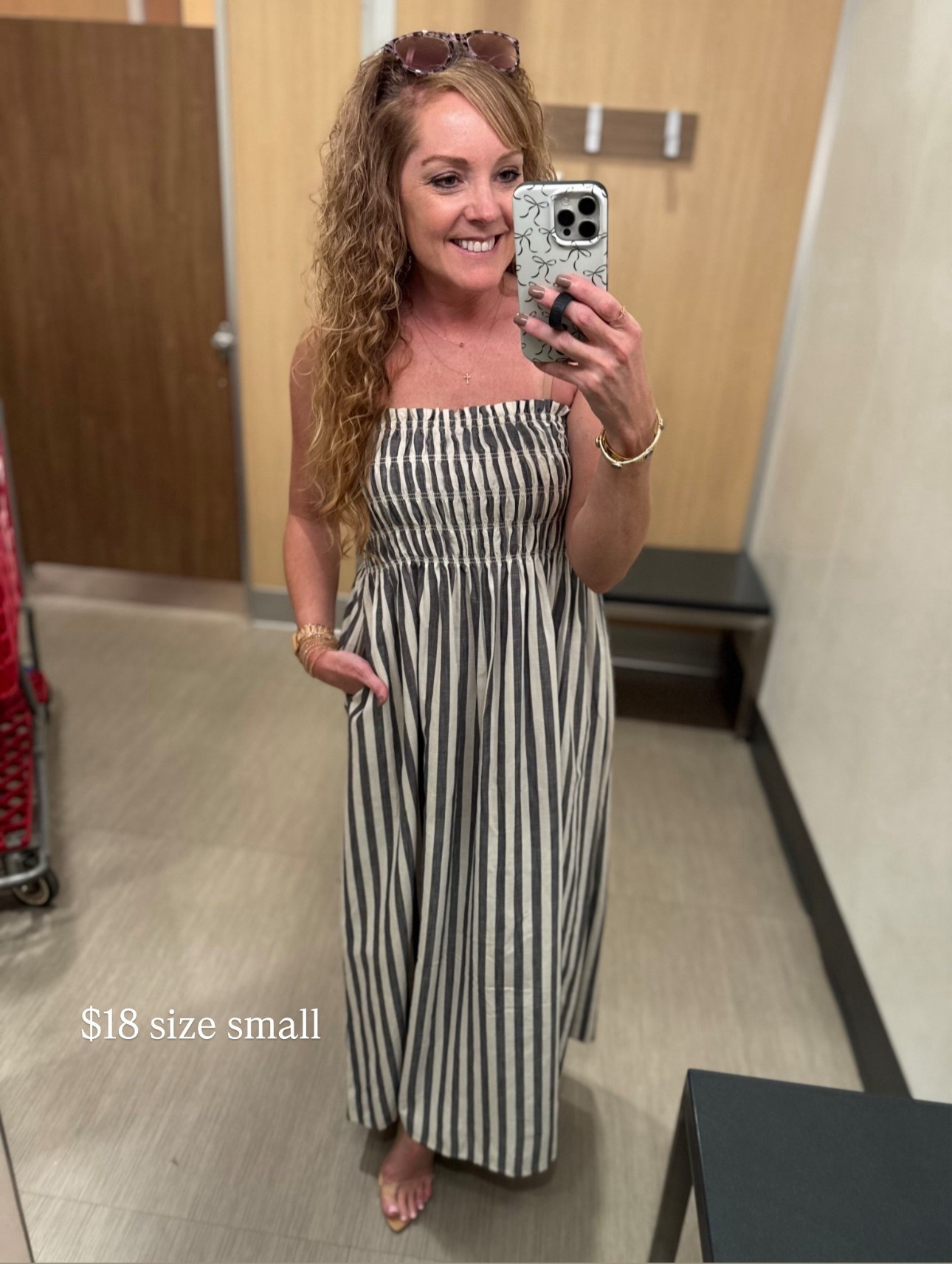$18 Target 🎯 dress! Women's Midi A-Line Dress - Universal Thread . Wedding guest dress / vacation dress 

#LTKOver40 #LTKWedding #LTKTravel