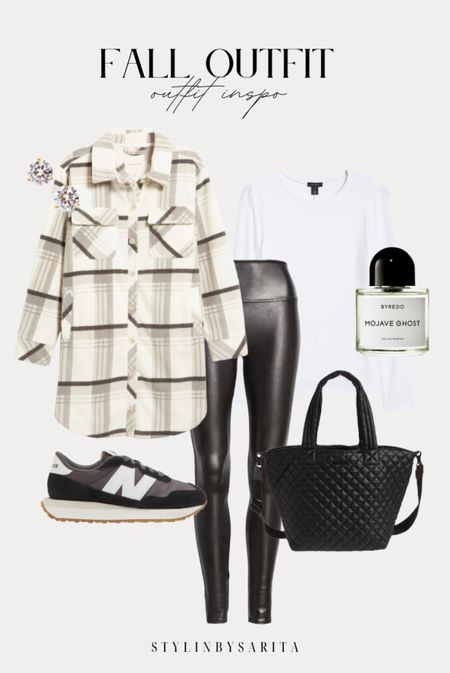 shacket, faux leather pants, tote bag, white tee shirt, new balance sneakers, outfits with new balance sneakers, plaid shacket, shacket outfits

#LTKU #LTKSeasonal #LTKstyletip