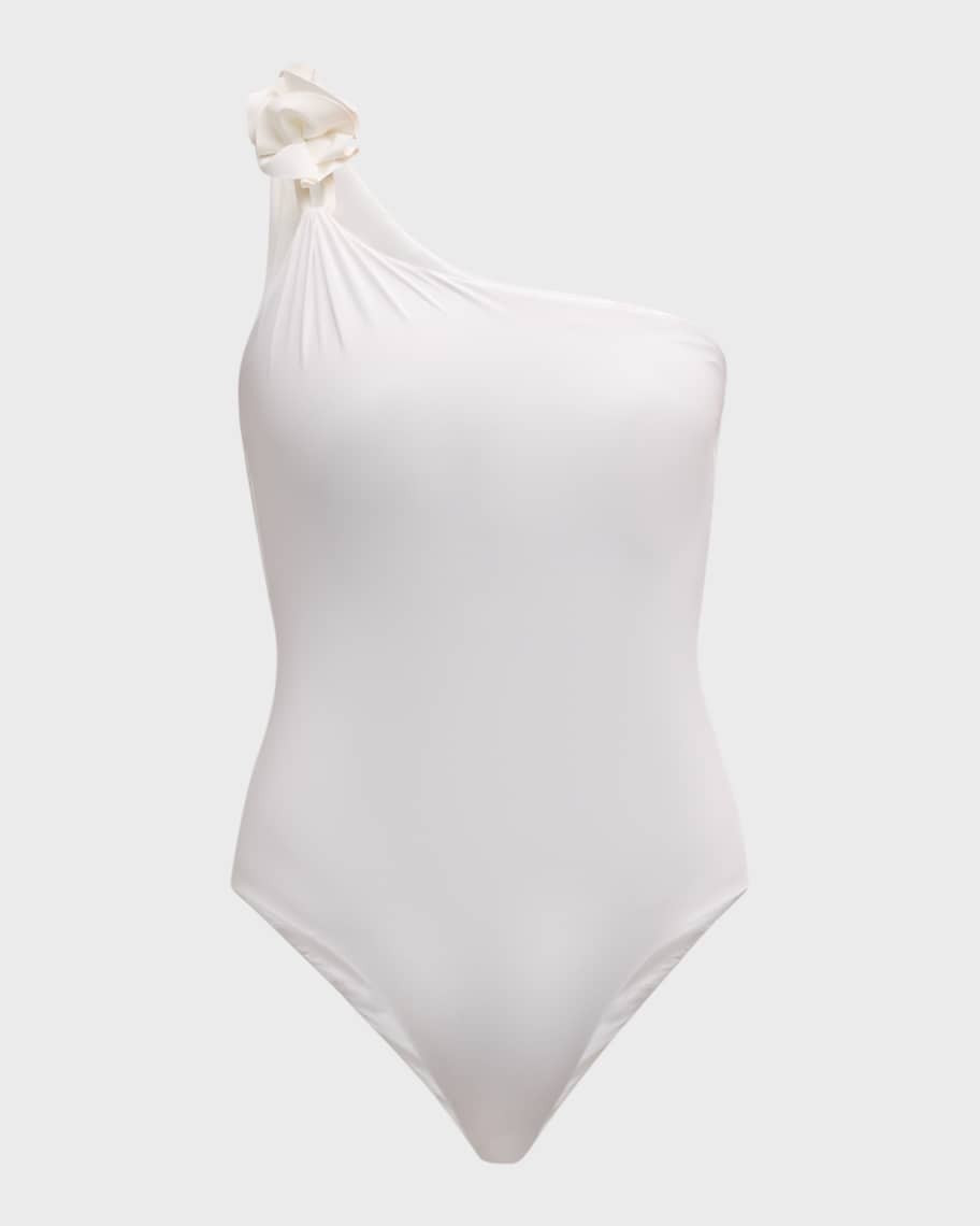 Piave One-Shoulder One-Piece Swimsuit | Neiman Marcus