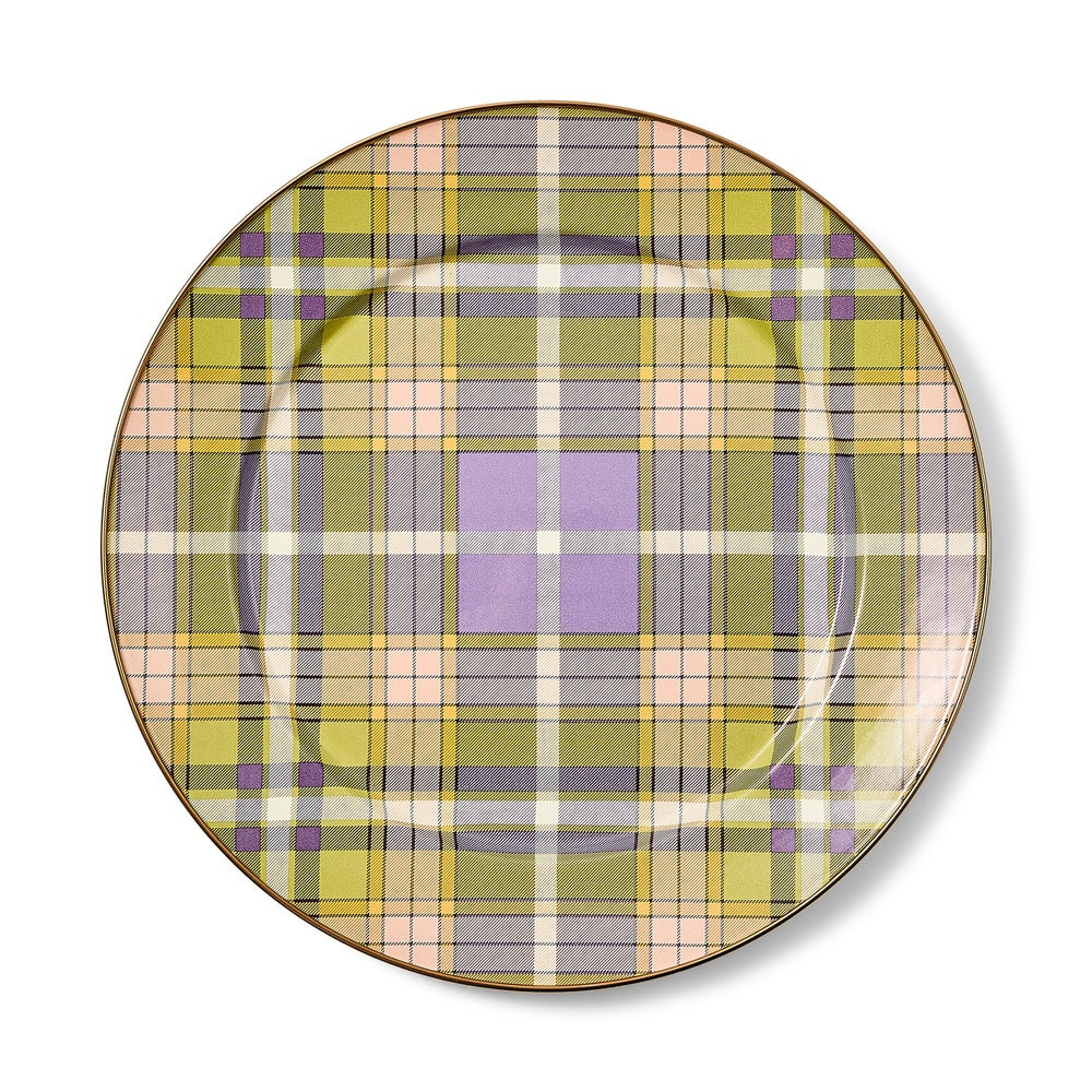 Tartan Violet Charger/Plate | MacKenzie-Childs