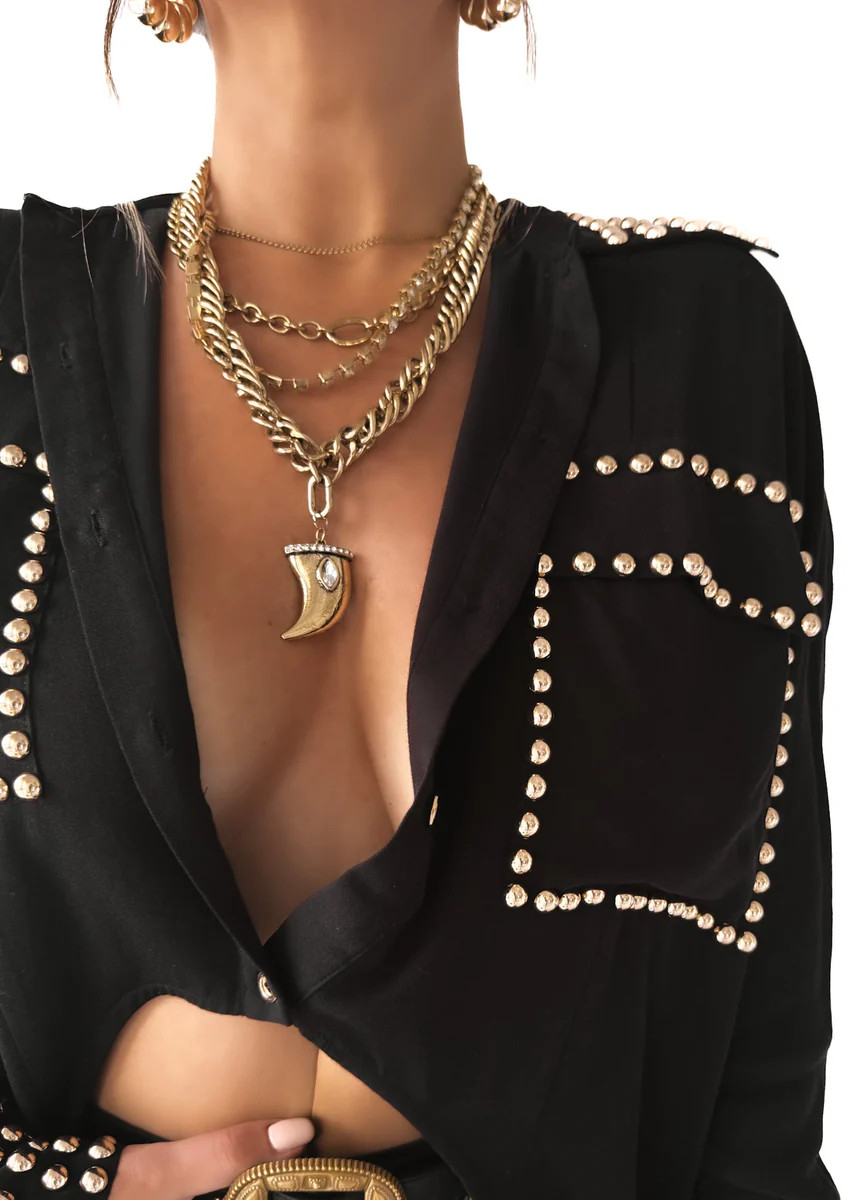 HIGH PROFILE STATEMENT NECKLACE | Pebby Forevee