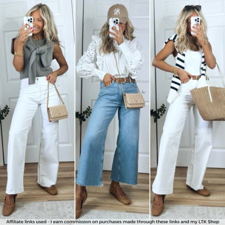 Casual spring outfits - Use code “Nikki20” to save an additional 20% off the white eyelet blouse!

*Note- I paid for the white blouse myself but I am partnering with Karen Millen during the month so they kindly gave me a discount code to share with my followers. I do not earn any additional commissions from the discount code.