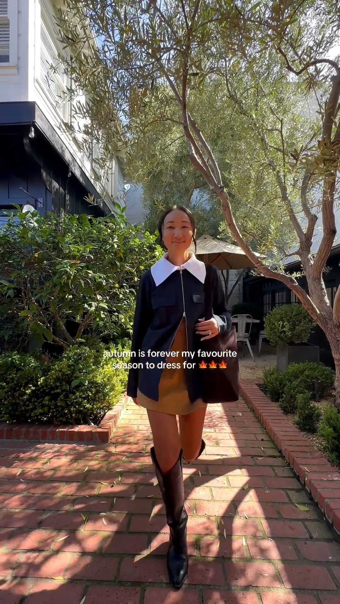 The perfect mix of polished and playful — this contrast collar jacket with a suede skirt just gets it. Office to evening, no outfit change required. Use code LANI15 for 15% off my Tanya Taylor suede skirt 🤎🤎🤎

#LTKSeasonal #LTKStyleTip #LTKSaleAlert