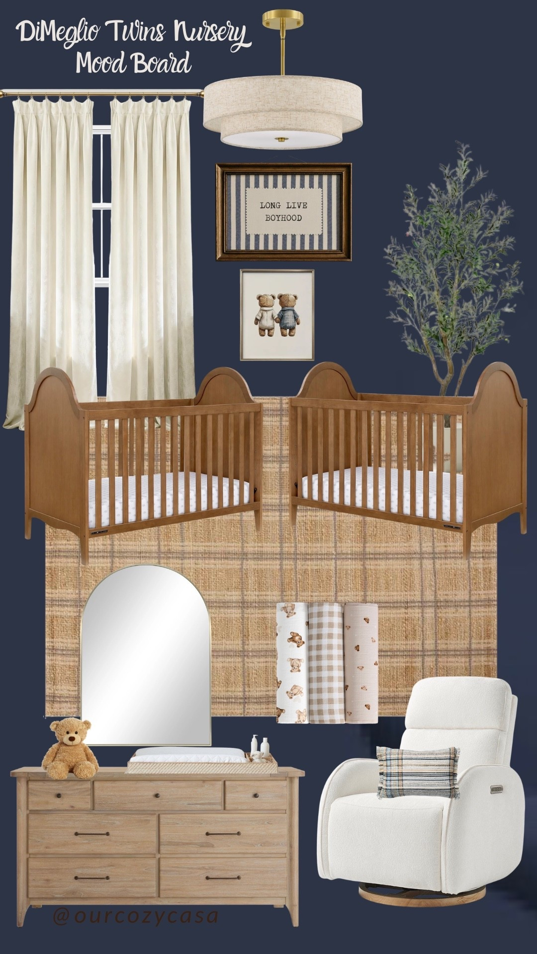 Twins Nursery Mood Board 💙💙 


#LTKBump #LTKBaby #LTKSaleAlert