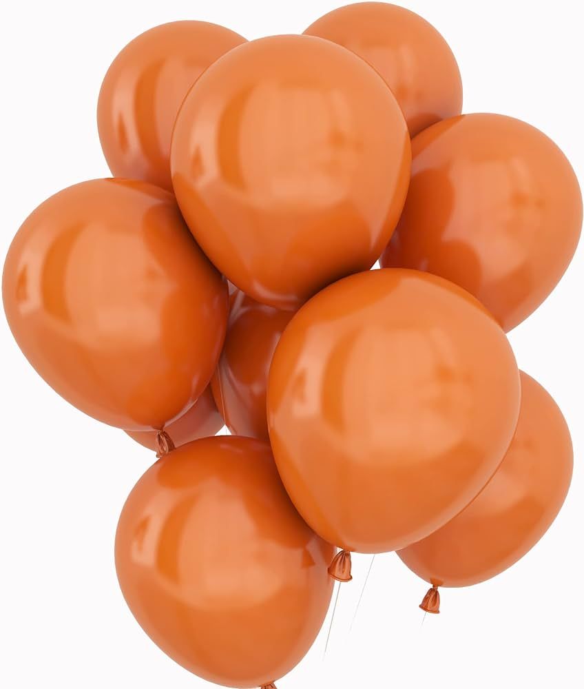 Burnt Orange Balloons 12 Inch 50 Pcs Baby Shower Party Balloons Happy Birthday Decoration Tropica... | Amazon (US)