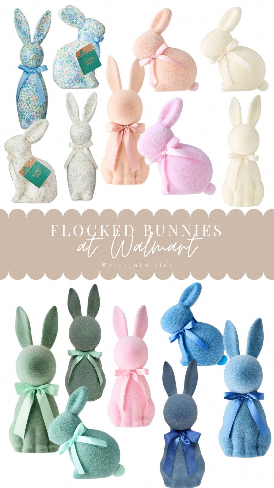 Flocked bunnies from Walmart 

#LTKSeasonal #LTKParties #LTKHome