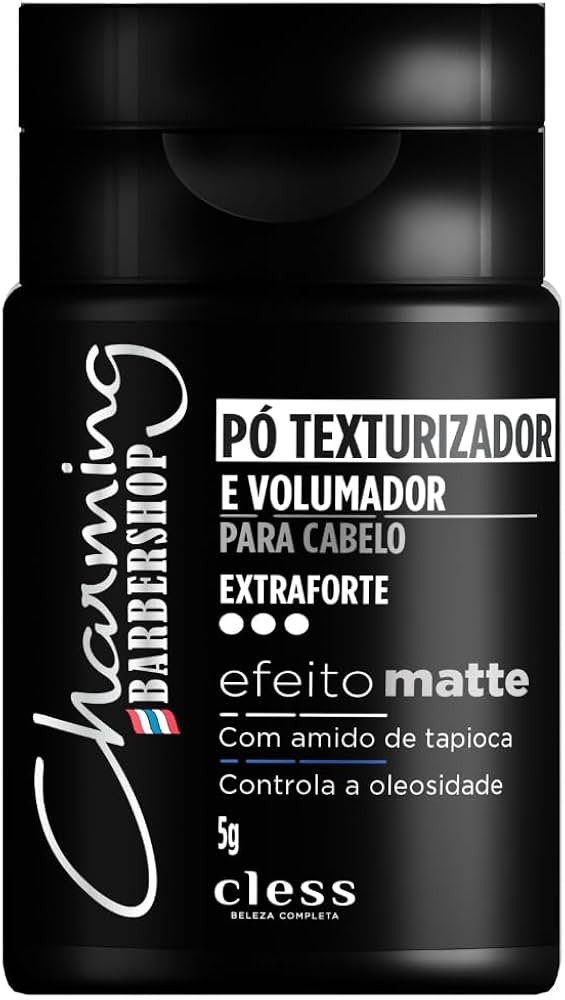 Pó Texturizador e Volumizador Cless Charming Barbershop – 5g | Fórmula Profissional para Aume... | Amazon (BR)
