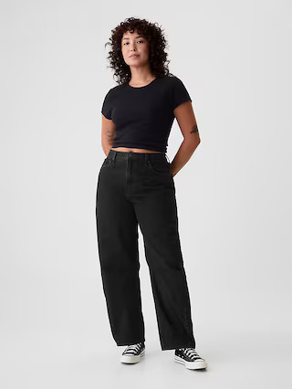 High Rise Barrel Jeans | Gap (US)
