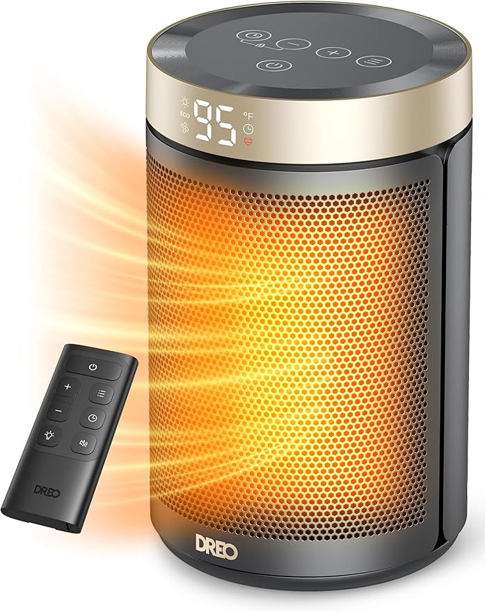 Dreo Space Heater, Portable Electric Heaters for Indoor Use with Thermostat and Remote, 2024 Upgr... | Amazon (US)