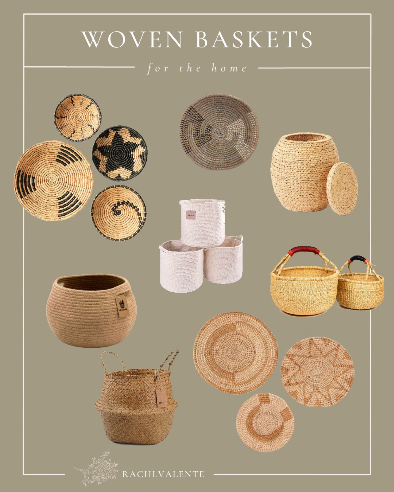 roundup of some lovely woven baskets for the home 🤎🧺 #homedecor #baskets 

#LTKstyletip #LTKFind #LTKhome