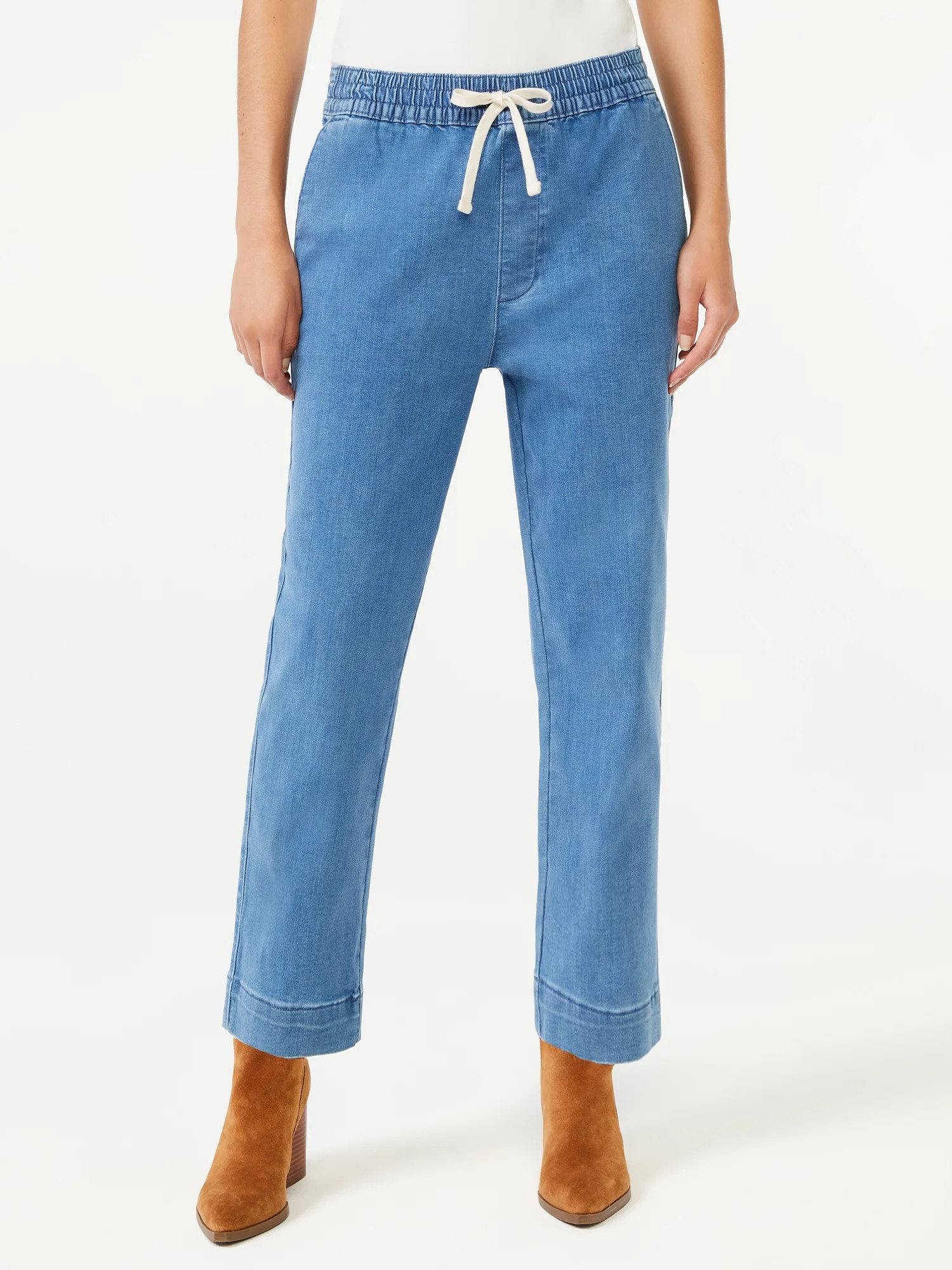 Free Assembly Women's Classic Denim Joggers | Walmart (US)