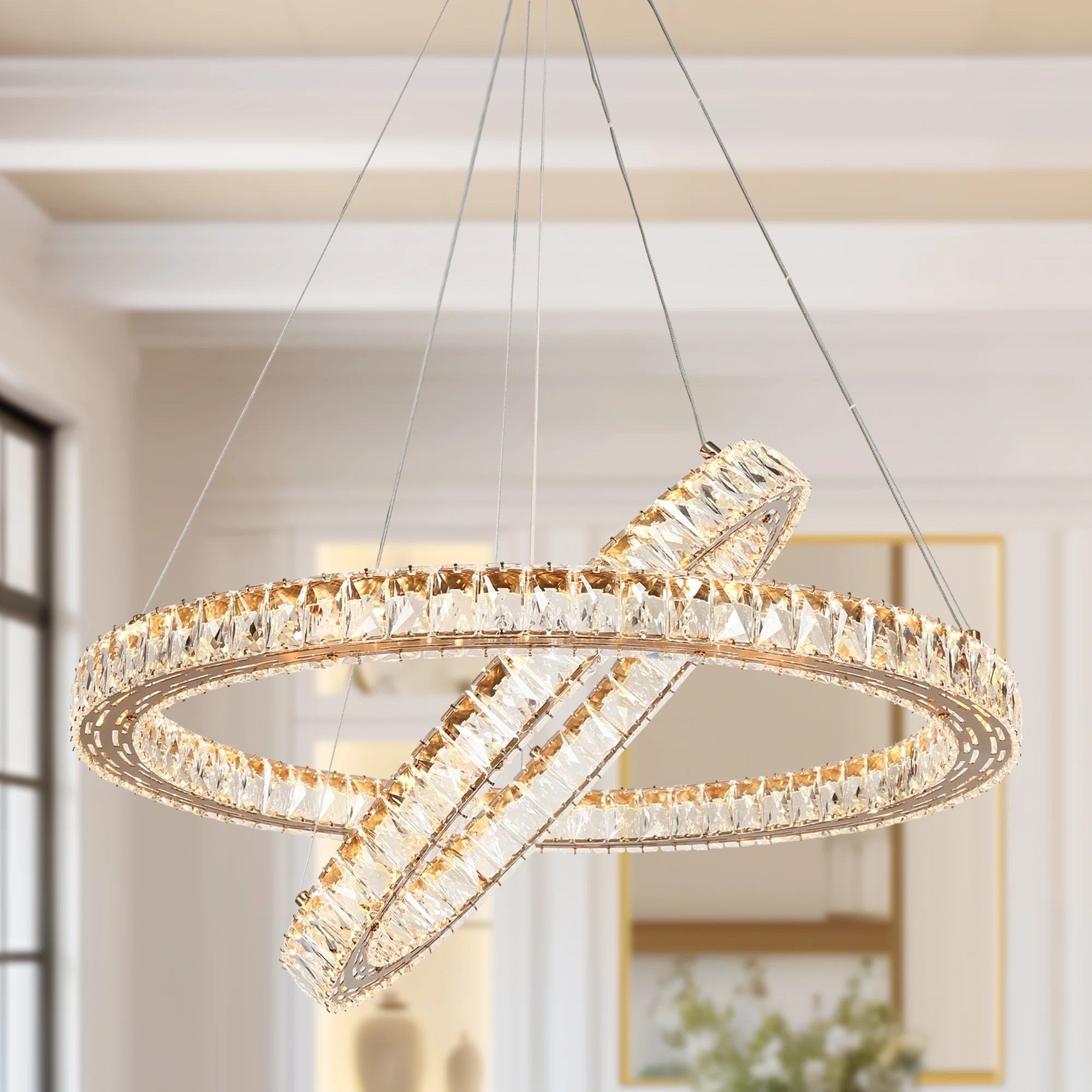 Inspired by modern luxury interiors, this crystal wagon wheel chandelier creates a radiant focal point that elevates any dining space with effortless glamour. Under $1,000.

Keywords:

* crystal chandelier
* wagon wheel chandelier
* dining room chandelier
* LED chandelier lighting
* modern glam lighting
* statement ceiling light
* luxury chandelier
* crystal pendant lighting
* dining room lighting
* entryway chandelier
* open concept lighting
* home statement lighting
* glam interior design
* modern luxury interiors
* architectural lighting
* elevated home decor
* modern glam aesthetic
* luxury home style
* elegant interiors
* sophisticated home decor
* curated living space
* dramatic lighting design
* upscale interior styling
* timeless luxury decor

#LTKHome #LTKSeasonal #LTKSaleAlert