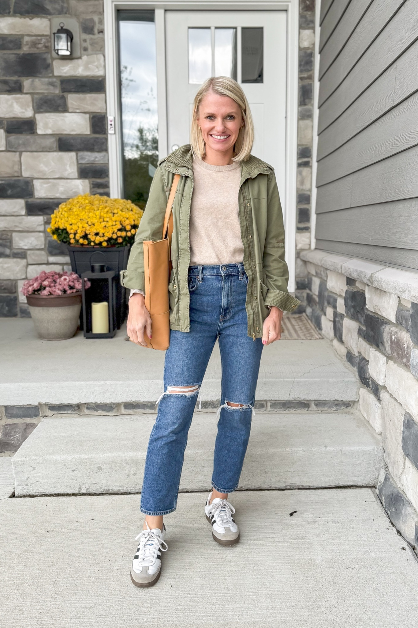 What I wore this week! Sweater- linked similar || jeans- 26/short || jacket- thrifted linked similar 

#LTKOver40 #LTKStyleTip #LTKSeasonal