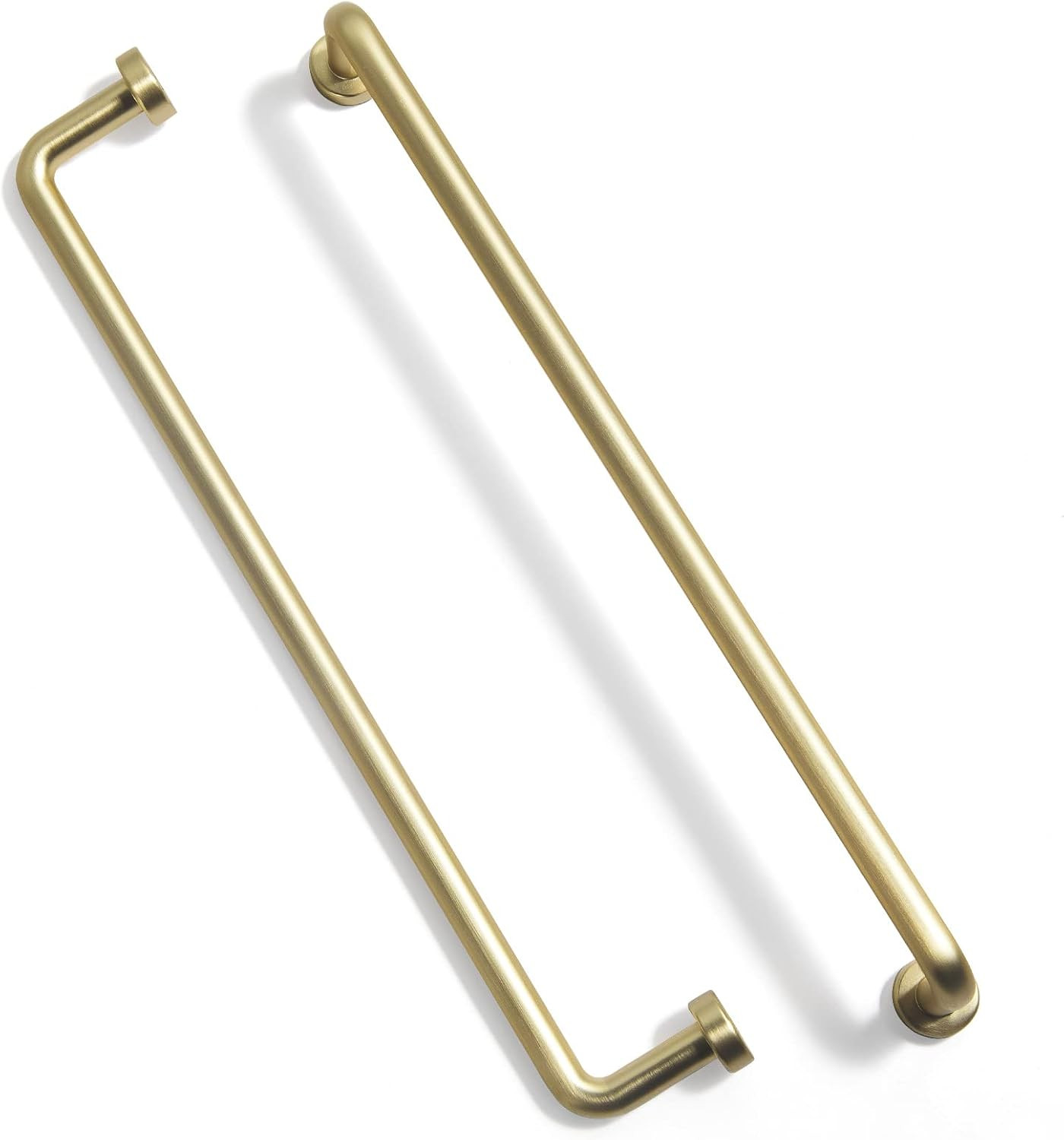 Goo-Ki 6 Pack 7.6 in(192mm) Center to Center Modern Brushed Brass Cabinet Handles Luxurious Matte... | Amazon (US)