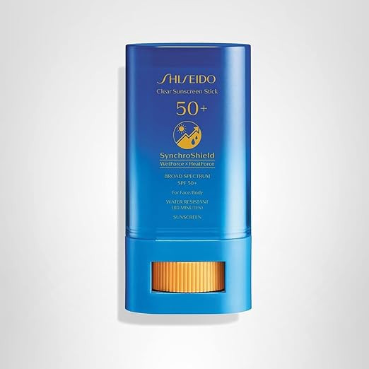 Shiseido Clear Sunscreen Stick SPF 50+ - Invisible Broad-Spectrum Face Sunscreen - Wear Under & O... | Amazon (US)