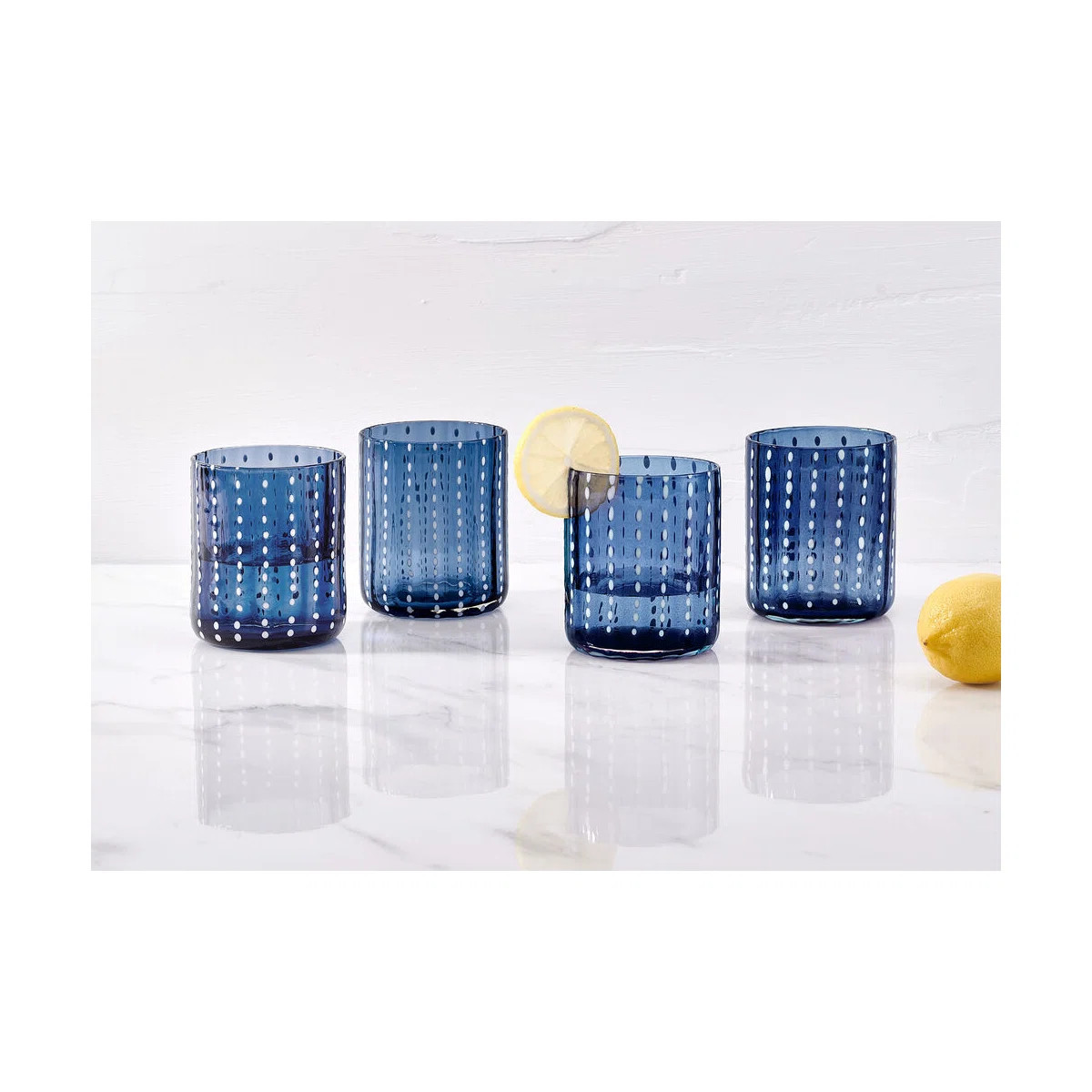 Darbie Angell Dappled Clouds Double Highball Glasses (Set of 4) | Wayfair North America