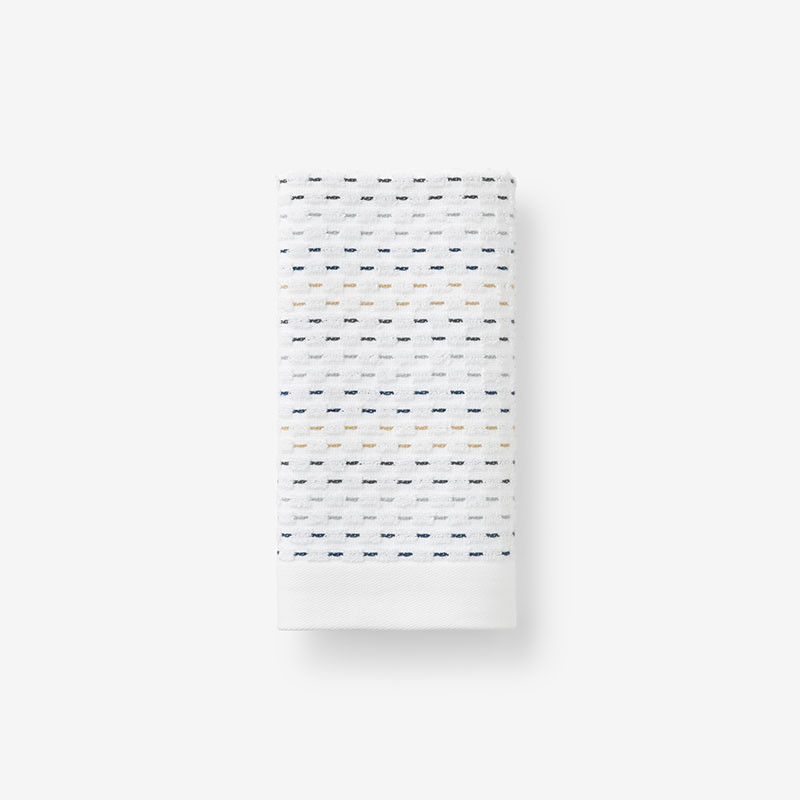 Dash & Stripe Hand Towel - Gray/White, Size 16 In. X 30 In., Cotton | The Company Store | The Company Store