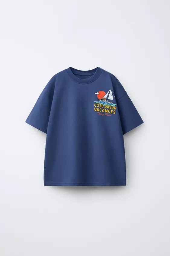 SAILBOAT PRINT T-SHIRT | Zara US