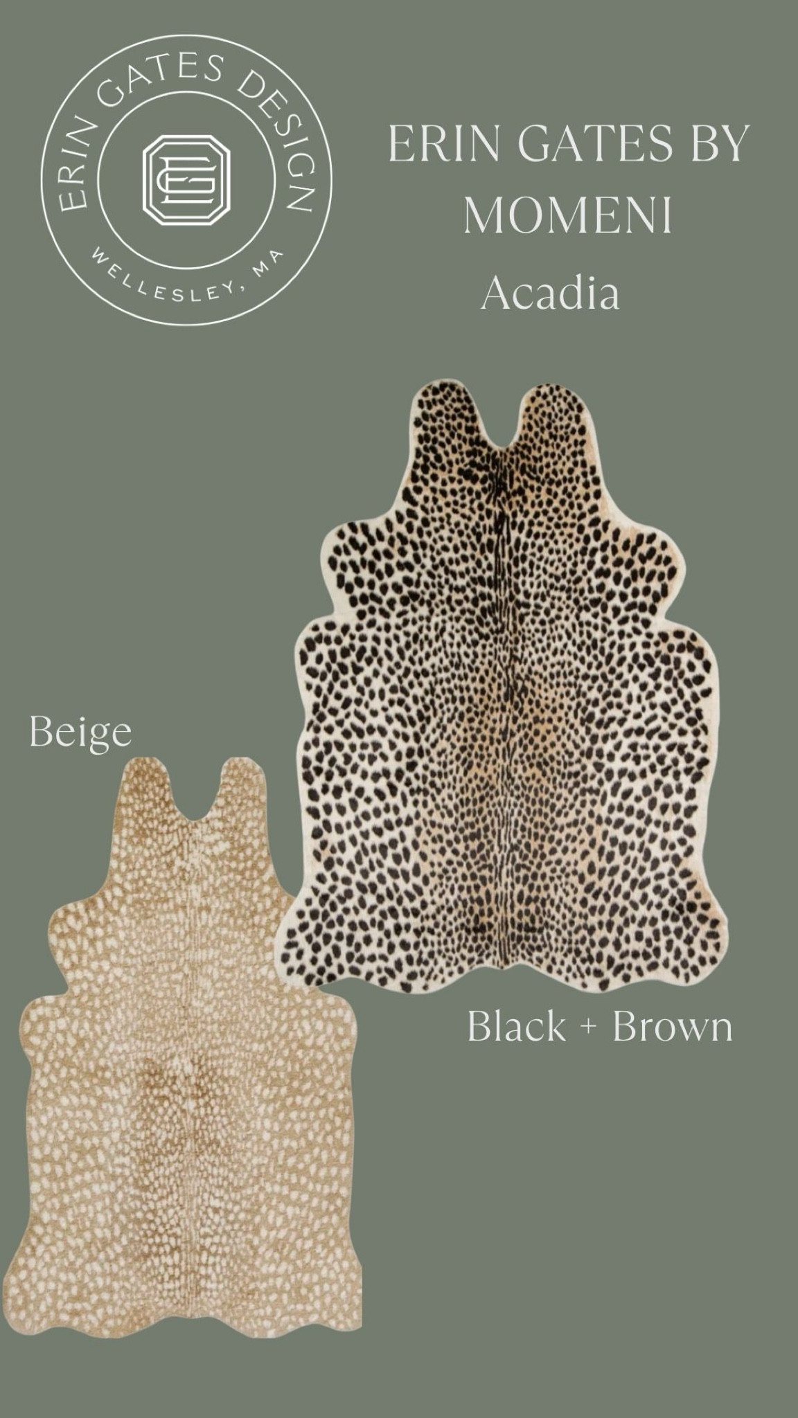 Acadia faux hides by Erin Gates and Momeni 

#LTKhome