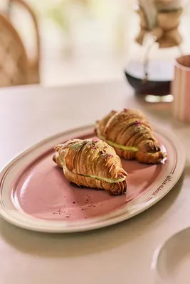 Café Violette Handpainted Stoneware Large Serving Platter | Anthropologie (US)