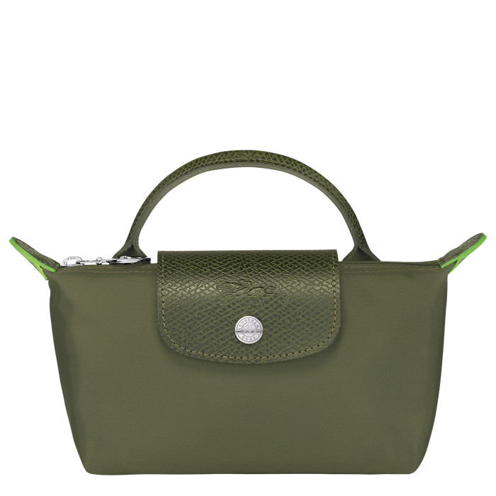 Pouch with handle Le Pliage Green Forest (34175919479) | Longchamp CA | Longchamp