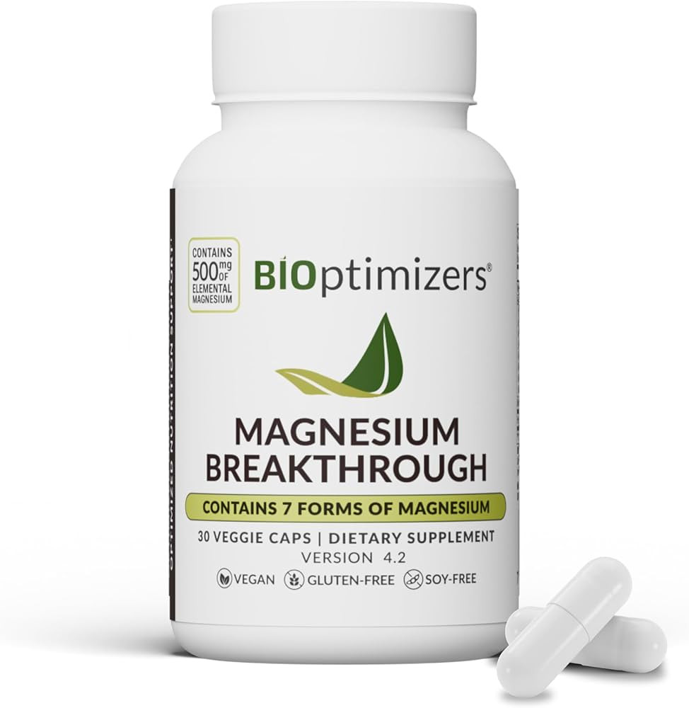 BIOptimizers Magnesium Breakthrough Complex Supplement with 7 Forms of Mg: Glycinate, Malate, Cit... | Amazon (US)