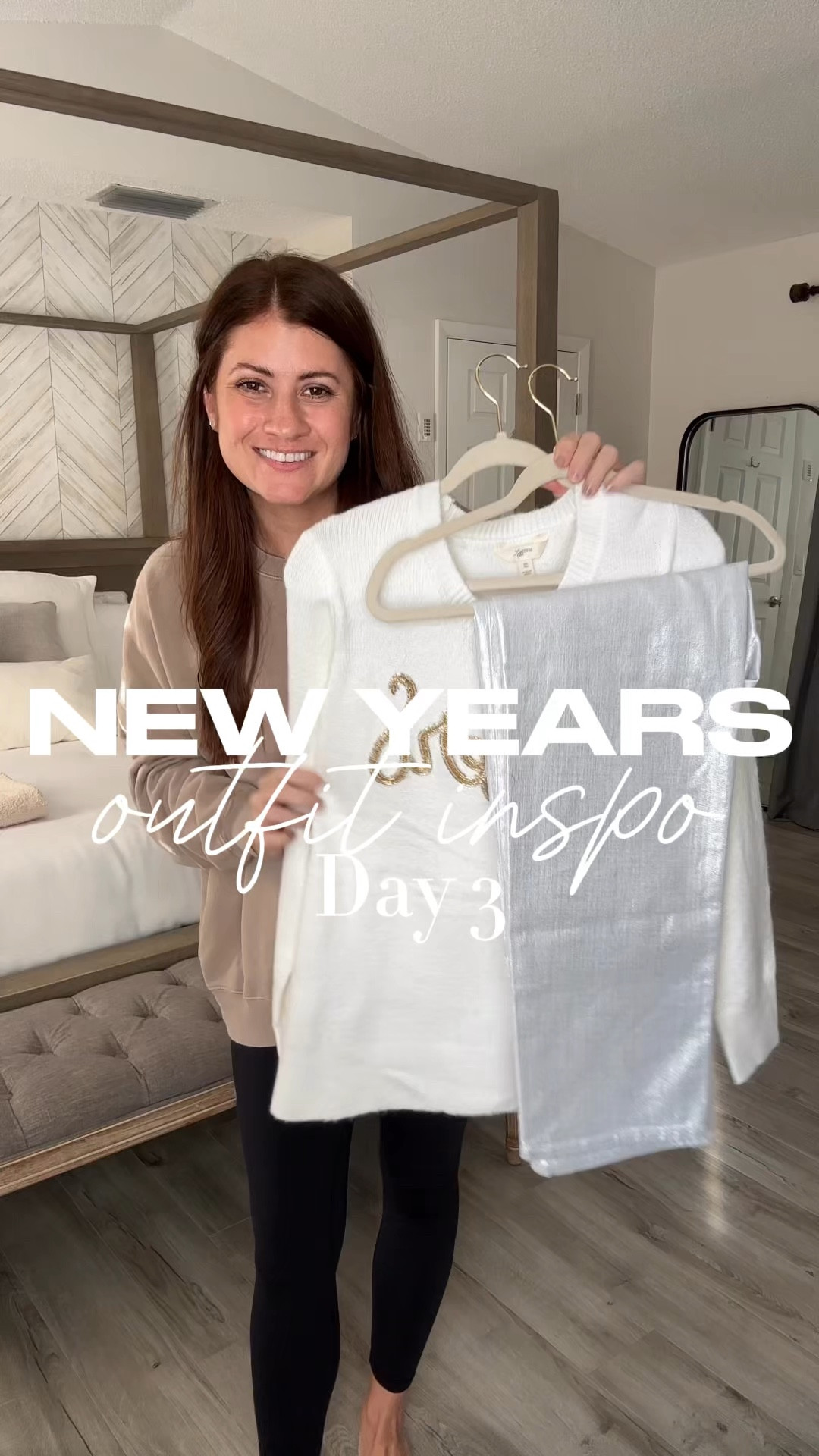 New Year’s Eve Outfit Inspo ✨🪩🍾🥂 Comment SHOP ✨ Whether you are heading out on the town or staying in and want to look festive, this fun and festive look is for you! Love mixing gold and silver! These jeans from Old Navy are perfection, also come in a slim version I linked! This sweater is so cozy and can also be legging friendly! Check your local store, looks to be sold out online in most sizes- for a good reason! 

Follow me for more affordable fashion and New Year’s outfit ideas! 

Wearing:
Sweater- 0X
Pants- 4
Shoes- TTS

Comment SHOP below to receive a DM with the link to shop this post on my LTK ⬇ https://liketk.it/516Fu

 #ltkseasonal #ltkover40 #ltkholiday  #newyears #newyearseve #nye #nyeoutfit #nyeoutfitideas #outfitinspiration #outfitideas #fashioninspo #fashioninspiration #momoutfit #momstyle #affordablefashion #ltkover40

#LTKSeasonal #LTKHoliday #LTKOver40