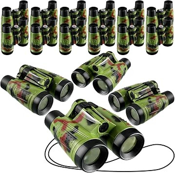 16 Toy Binoculars for Kids with Neck String Learning Novelty Binocular Bulk Jungle Safari Hunting... | Amazon (US)