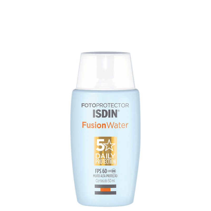 ISDIN Fotoprotector Fusion Water 5 Stars FPS 60
        
              - Protetor Solar Facial 50... | Beleza Na Web (BR)